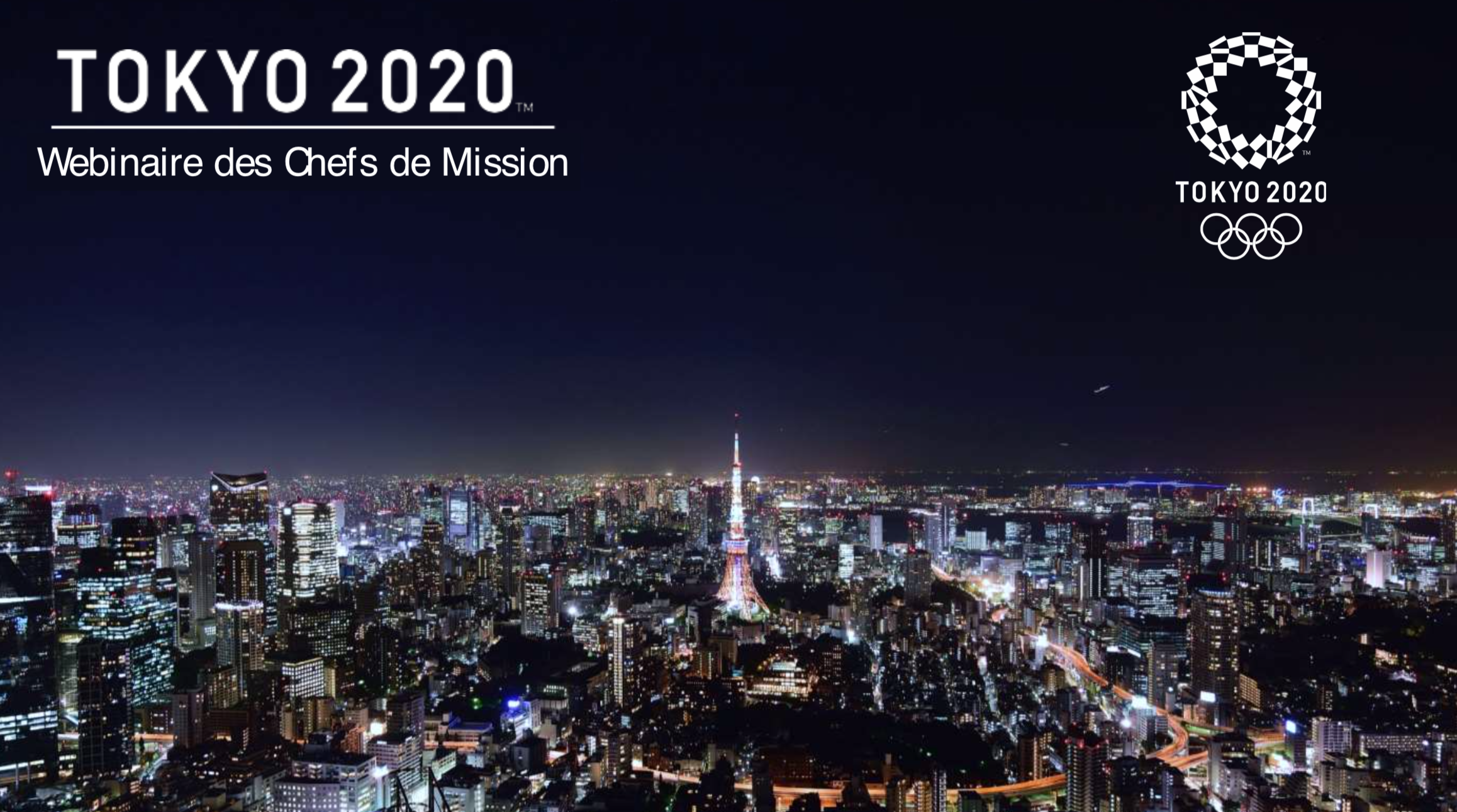 Webinaire des Chefs de Mission Tokyo 2020