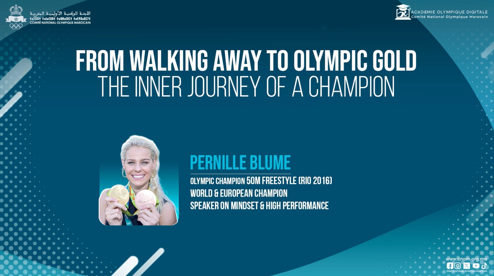 Visioconférence :« Du renoncement à l’or olympique : le parcours intérieur d’un champion »