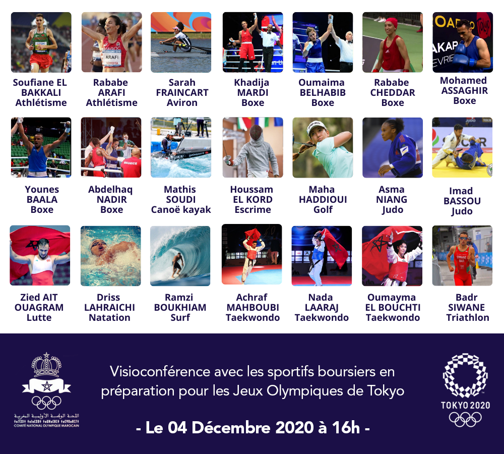 visioconférence avec les boursiers sportifs
