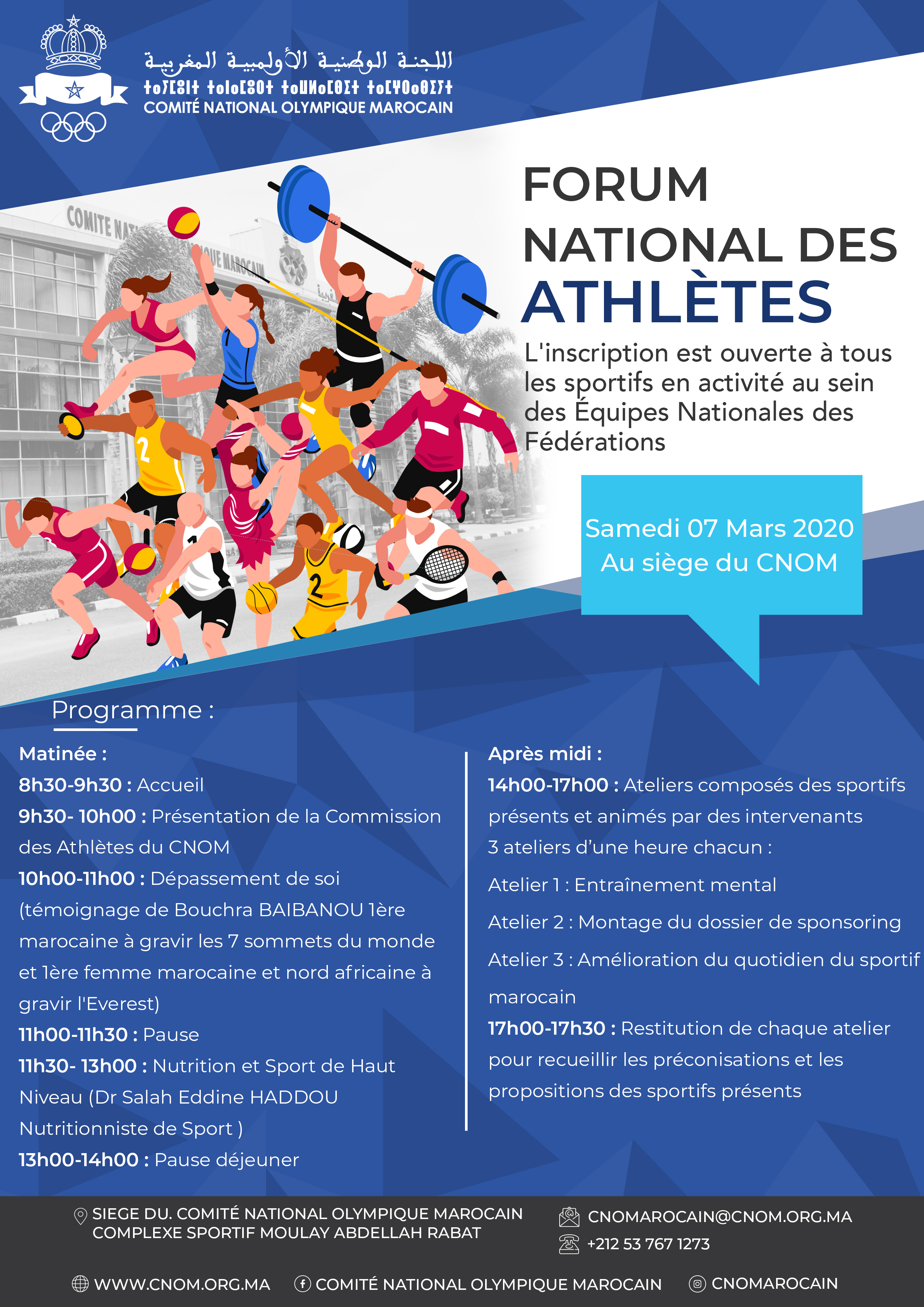 Affiche Forum des athletes 